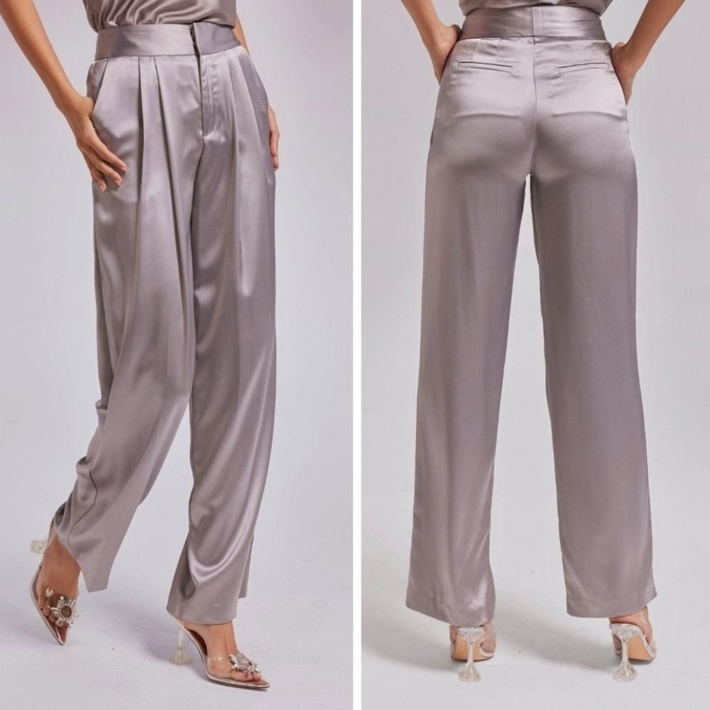 Generation Love Keaton satin trousers 6 New
